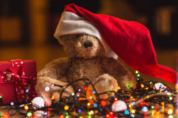 istock Christmas presents and Christmas lights. 1751817606