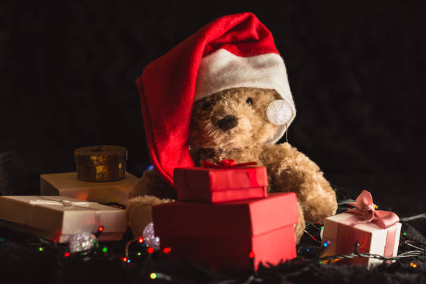 istock Christmas presents and Christmas lights. 1751819330