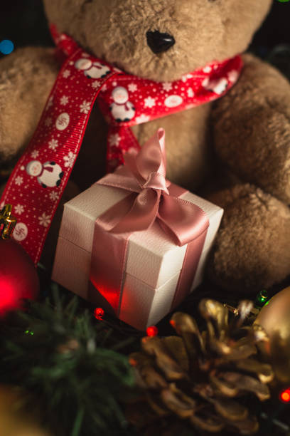 istock Christmas presents and Christmas lights. 1751819877