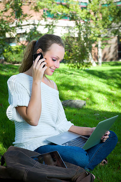 istock College Student Talking on a Mobile or Cell Phone. 175182038