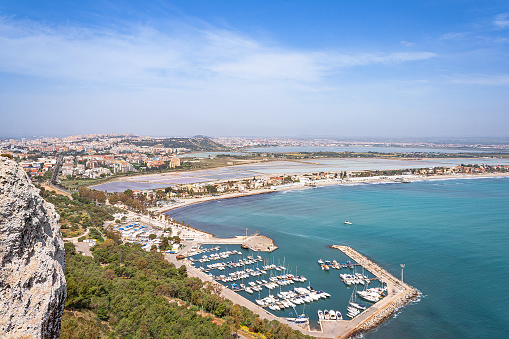 View over the marina Port de Fontvieille in Monaco