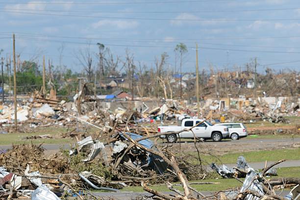 istock Tornado damaged neighborhood 175182836