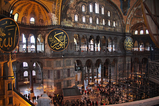 Istanbul, Turkey - 31 Oct 2014: Hagia Sophia in Istanbul, Turkey