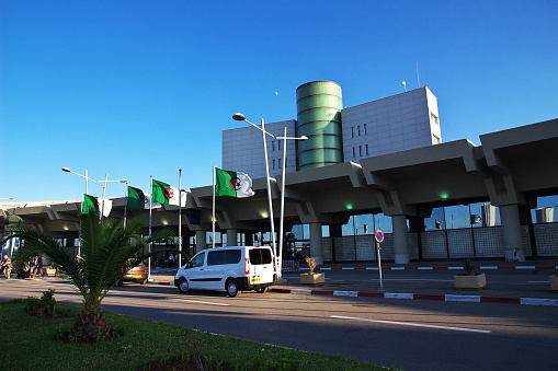 Algeria city, Algeria - 01 Nov 2014: Airport in Algeria city in Africa on the Mediterranean sea