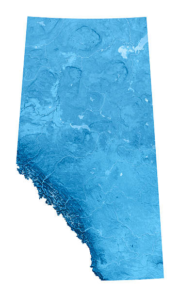 alberta mapy (map) topograficznej puste - vertical color image nobody collage zdjęcia i obrazy z banku zdjęć