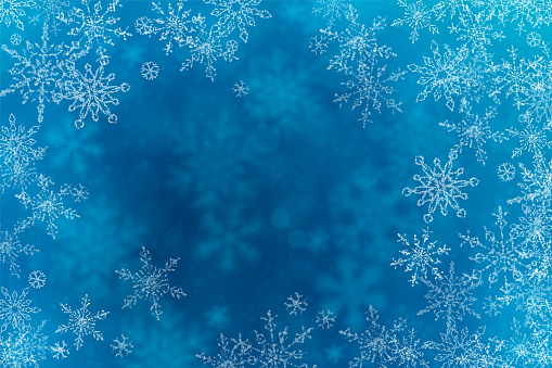 Vector snowflake background. Carefully layered and grouped for easy editing.