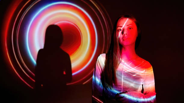 istock Abstract lights on a young woman 1751837942