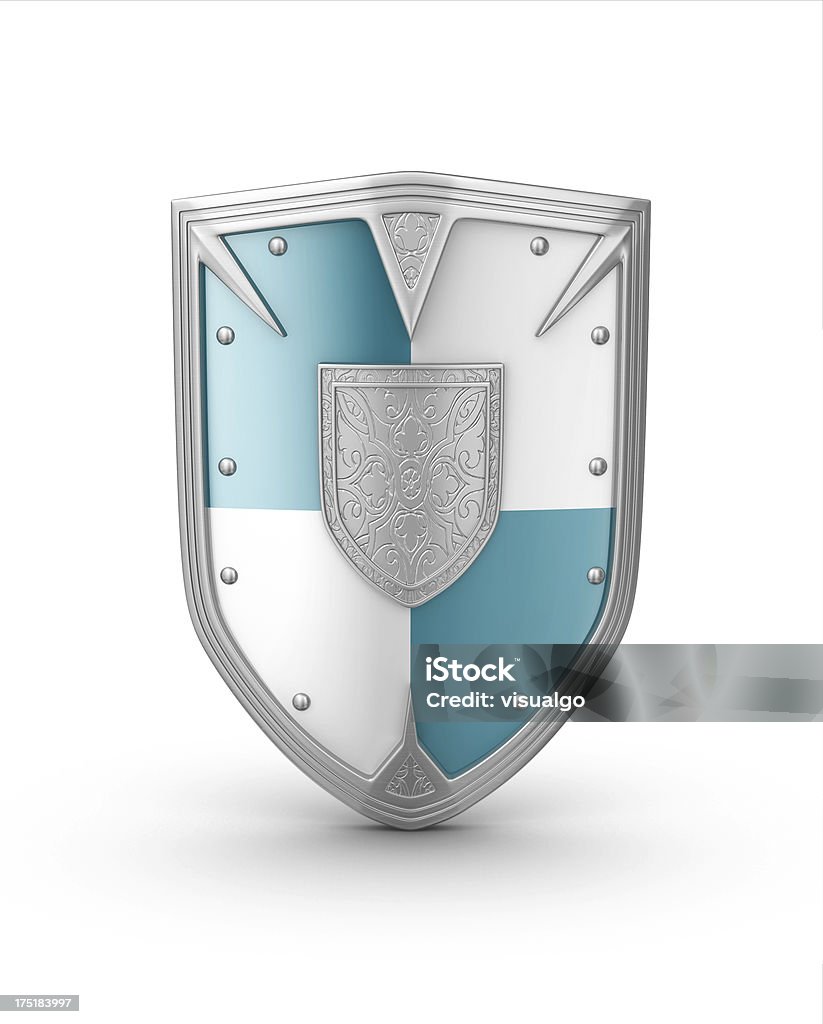 shield shield isolated on white#aa Shield Stock Photo