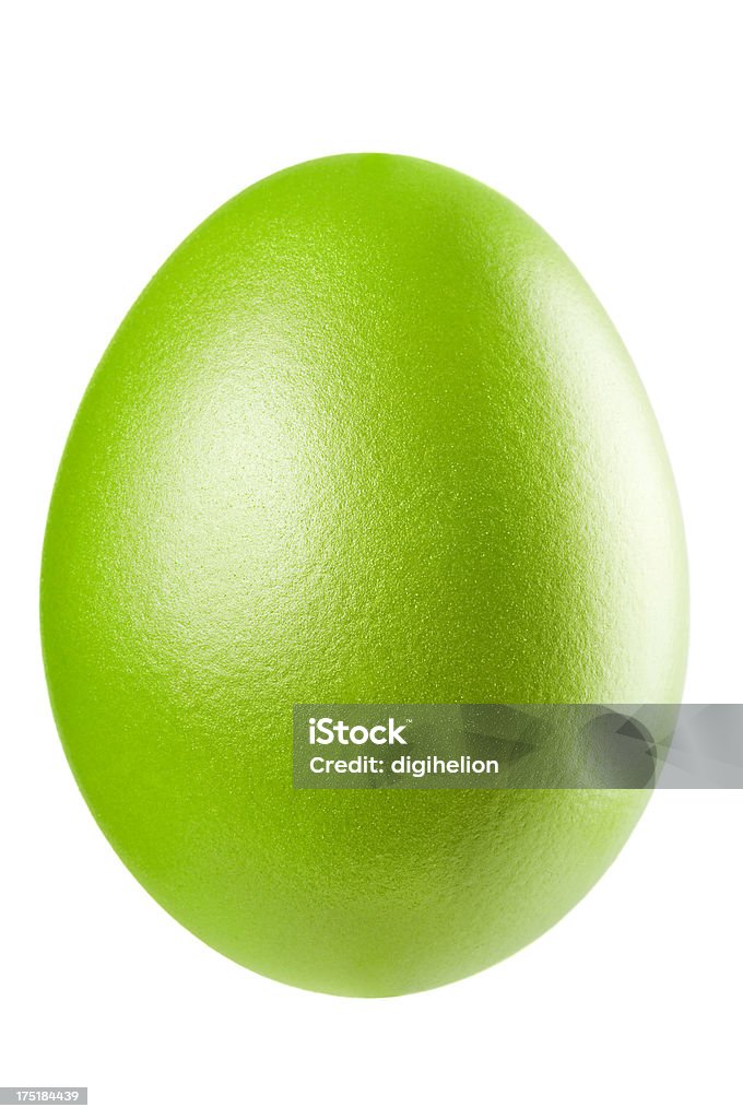 Uovo di Pasqua verde - Foto stock royalty-free di Brillante