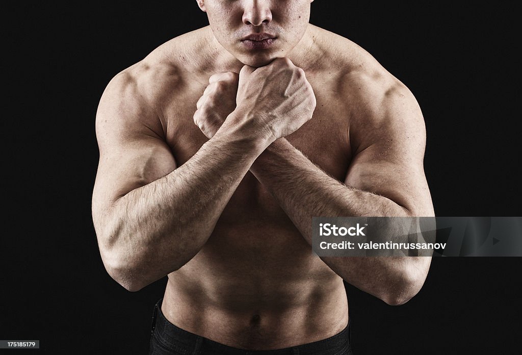 Мышечная человек - Стоковые фото Бокс - спорт роялти-фри