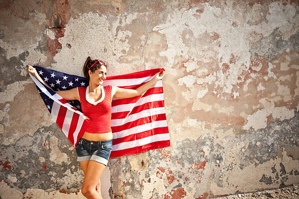 istock Patriotic Girl 175185377