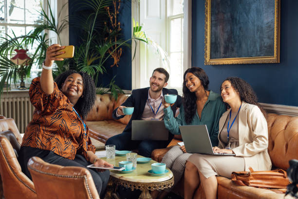 istock Business Professionals Taking a Selfie 1751859088