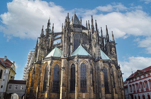 Rear view of St. Vitus Cathedral II, Prague, Czech Republic