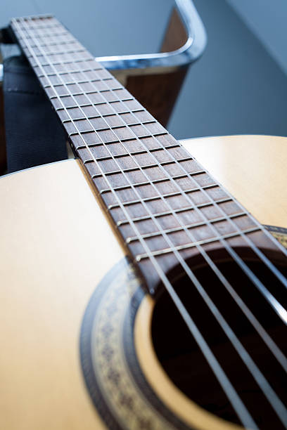 istock Close-up on guitar fretboard 175186183