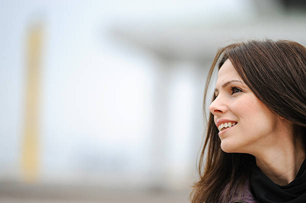 istock Attractive woman looking to the left 175186651