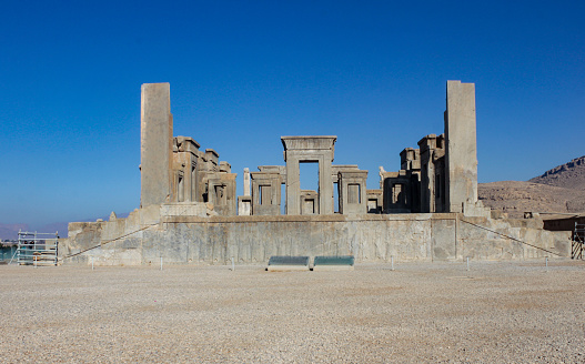 The Tachara, the ruins of the palace of king Darius, Persepolis, Iran