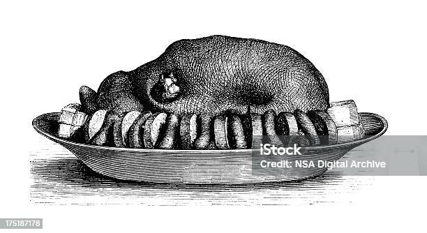 グレーグースザウアークラウトアンティーク料理のイラスト - ガチョウ肉のベクターアート素材や画像を多数ご用意 - ガチョウ肉, 19世紀, アブラナ科