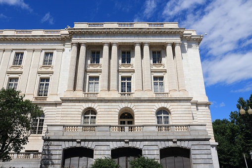 US Senate in Washington D.C. Russell Senate Office Building.
