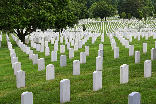 Arlington National Cemetery, Virginia, United States. US military cemetery.