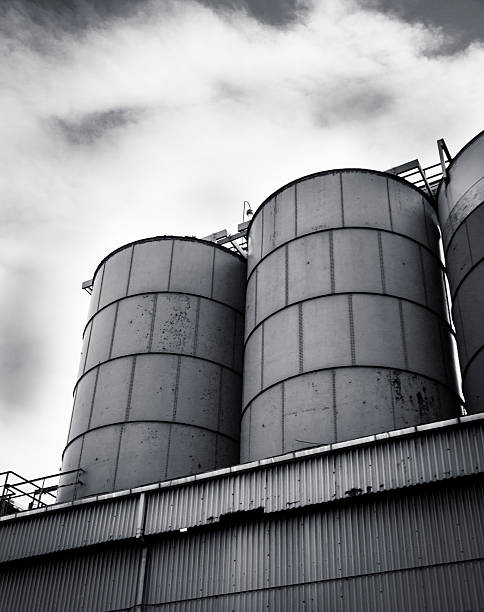 istock Chemical Plant Storage Tanks and Smog 175187352