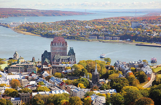 Quebec City Landscape  buzbuzzer quebec city stock pictures, royalty-free photos & images