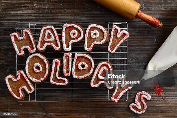 Cookie Holiday Greeting Stock Photo - Download Image Now - Baked, Christmas, Color Image
