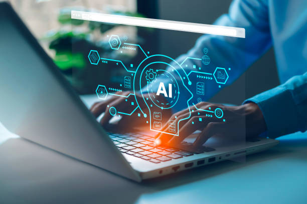 istock AI (Artificial intelligence), Chatbot growing concept. Businessman hand use smartphone with analytics information trends  technology. Business link digital marketing. Big data and Financial banking 1751883839