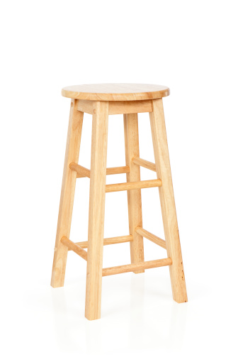 Bar stool isolated on white.Please also see: