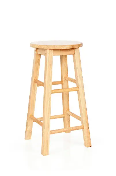 Bar stool isolated on white.Please also see: