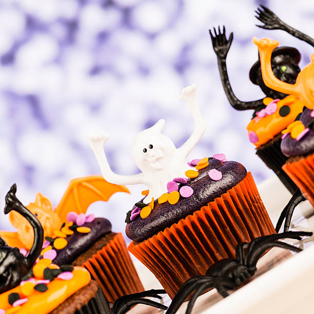 istock Homemade Halloween Cupcakes with Cute Characters 175188910