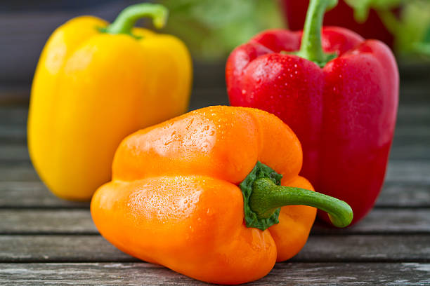 Fresh Bell Peppers stock photo