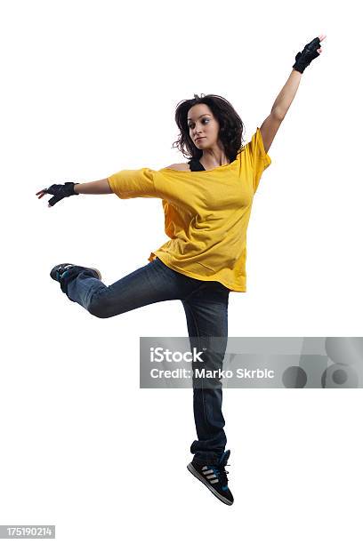 Junge Frau Tänzer Springen Stockfoto und mehr Bilder von 25-29 Jahre - 25-29 Jahre, Aerobic, Aktivitäten und Sport
