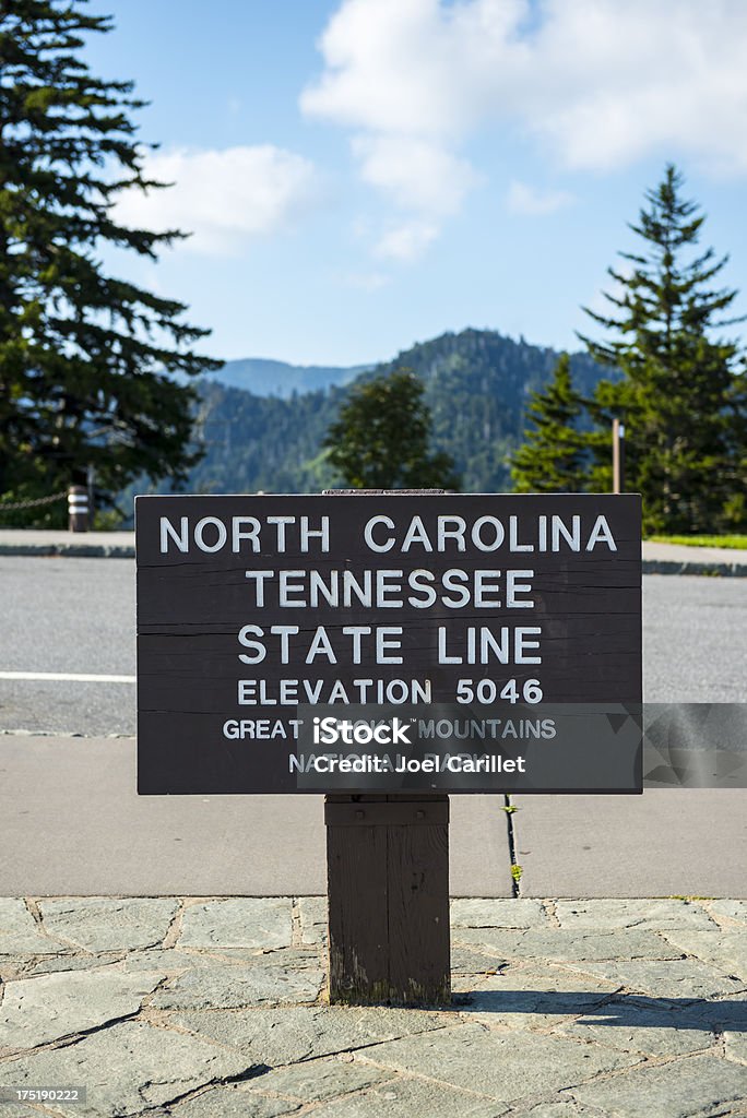 State line dans les Great Smoky Mountains - Photo de Parc National des Great Smoky Mountains libre de droits