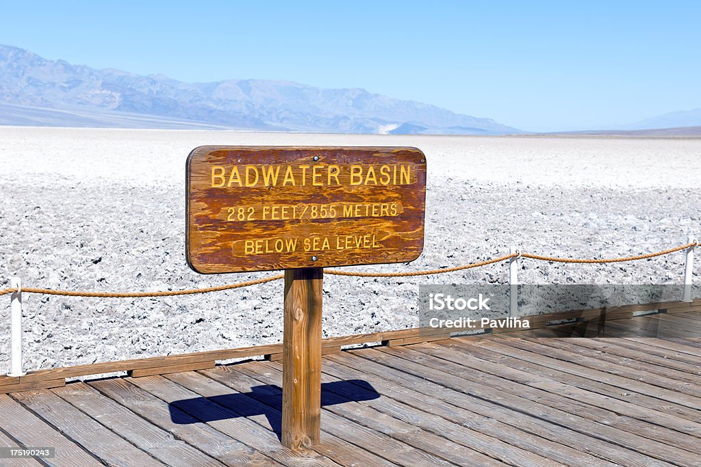 Badwater Basin w Dolinie Śmierci w Kalifornii, w USA - Zbiór zdjęć royalty-free (Badwater)