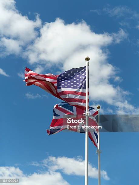 Flagge Der Usa Und Großbritannien Stockfoto und mehr Bilder von Amerikanische Flagge - Amerikanische Flagge, Britische Flagge, USA