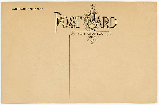 istock Retro Background Image of an Vintage Antique Postcard Back 175190850
