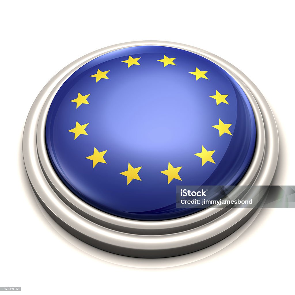 Flagge der Europäischen Union Knöpfen - Lizenzfrei Rom - Italien Stock-Foto