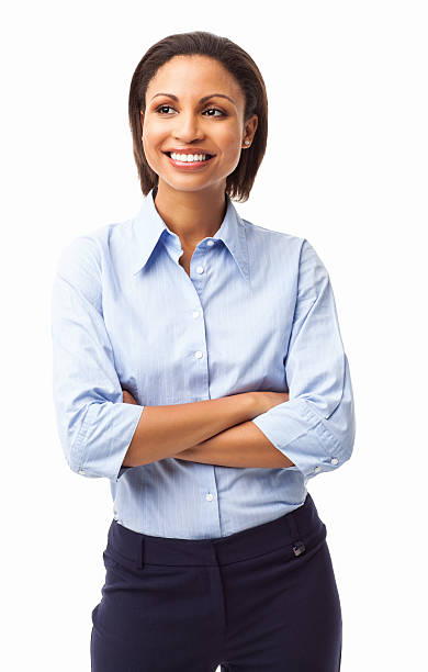 istock Female Executive Smiling With Arms Crossed - Isolated 175191873