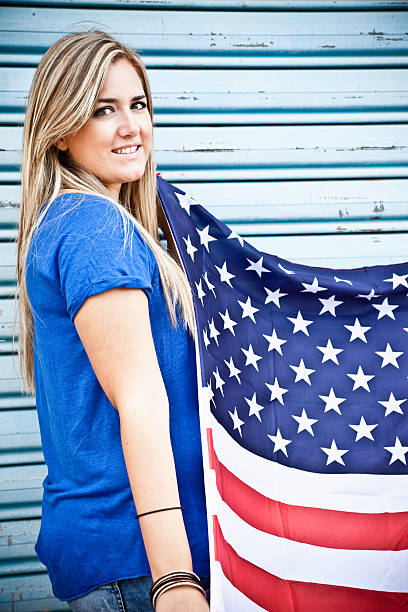 istock Patriotic Girl 175192800