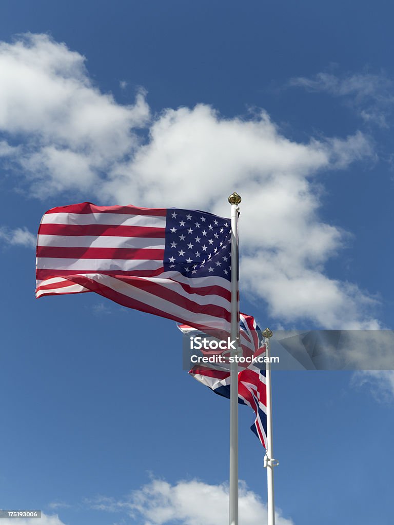 Bandera de los Estados Unidos y Gran Bretaña - Foto de stock de Arte cultura y espectáculos libre de derechos