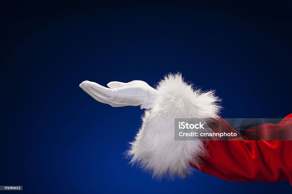 Santa Claus la palma de la mano - Foto de stock de Papá Noel libre de derechos