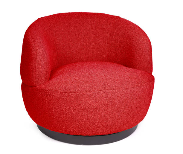 istock Relax lounge chair isolated on white - Red 1751938550