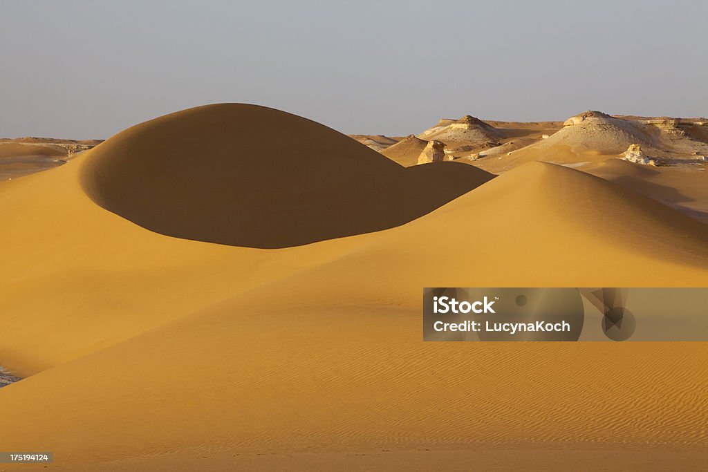 Sahara Desert - Lizenzfrei Abenddämmerung Stock-Foto