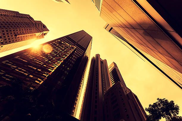 istock Corporate Offices in Business District of Singapore and Sun 175194708