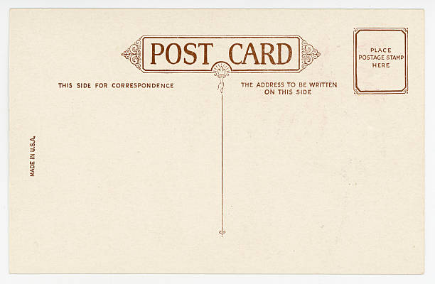istock Retro Background Image of an Vintage Antique Postcard Back 175194952