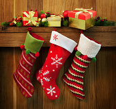 Christmas stocking and gifts