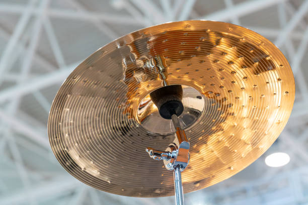 Close up of a drum cymbal