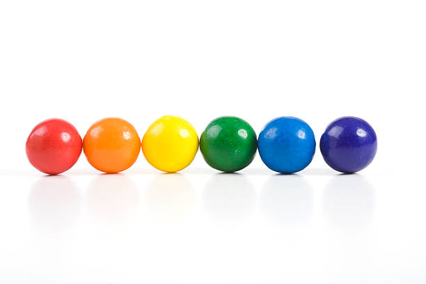 istock Rainbow of gumballs 175195430