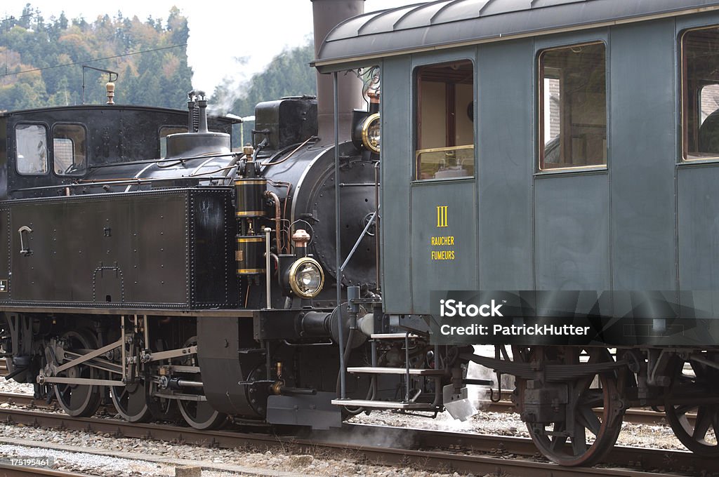 Locomotiva a Vapor - Royalty-free Compartimento de Comboio Foto de stock