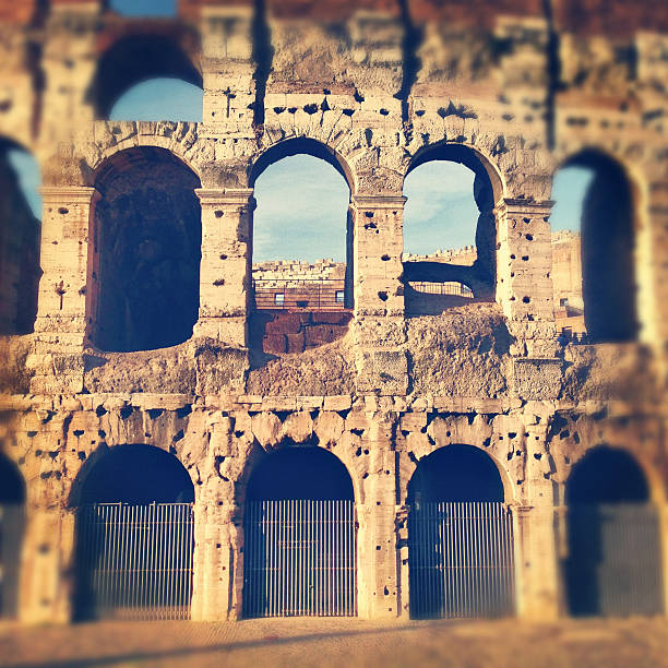 Coliseum Landmark of Rome shot with Iphone 5